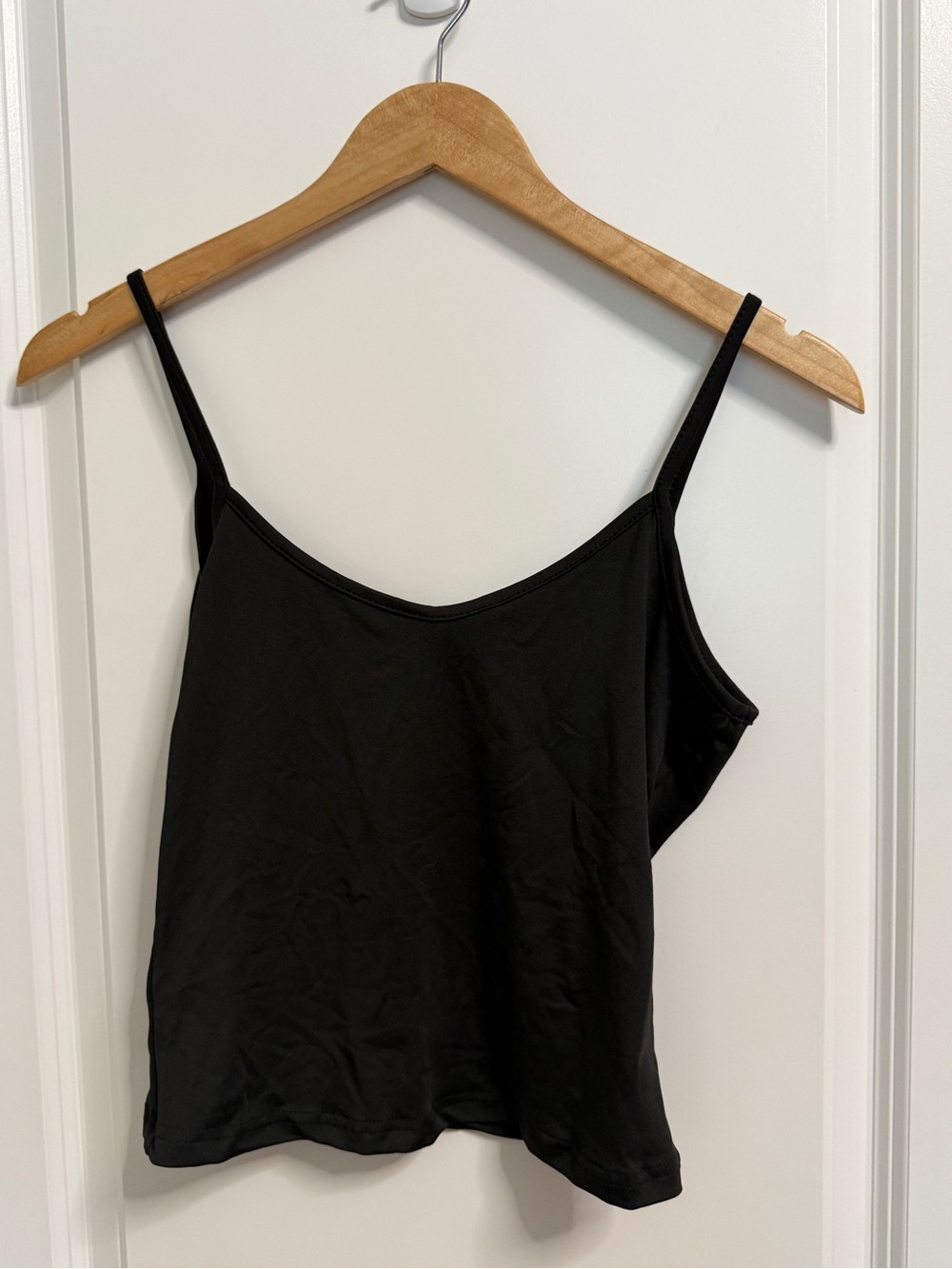 Black Spaghetti-Strap Tank Top